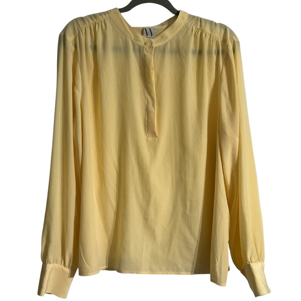 Worthington Soft Yellow Blouse